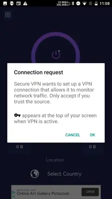 Secure VPN android App screenshot 3